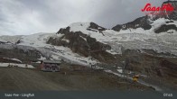Archiv Foto Webcam Saas-Fee: Bergstation Längfluhbahn 02:00
