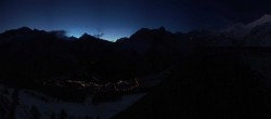 Archiv Foto Webcam Blick vom Hannig auf Saas-Fee 06:00