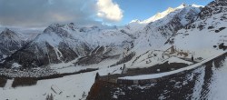 Archiv Foto Webcam Blick vom Hannig auf Saas-Fee 07:00