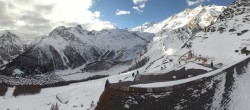 Archiv Foto Webcam Blick vom Hannig auf Saas-Fee 09:00