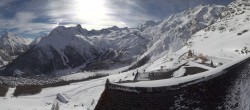 Archiv Foto Webcam Blick vom Hannig auf Saas-Fee 11:00