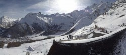 Archiv Foto Webcam Blick vom Hannig auf Saas-Fee 13:00