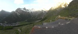 Archiv Foto Webcam Blick vom Hannig auf Saas-Fee 05:00