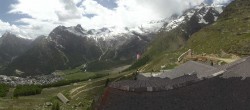 Archiv Foto Webcam Blick vom Hannig auf Saas-Fee 11:00