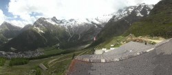 Archiv Foto Webcam Blick vom Hannig auf Saas-Fee 13:00