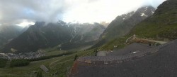 Archiv Foto Webcam Blick vom Hannig auf Saas-Fee 06:00