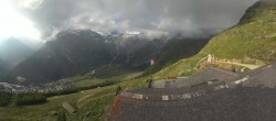 Archiv Foto Webcam Blick vom Hannig auf Saas-Fee 07:00