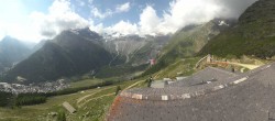 Archiv Foto Webcam Blick vom Hannig auf Saas-Fee 09:00