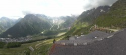 Archiv Foto Webcam Blick vom Hannig auf Saas-Fee 11:00