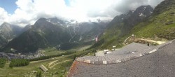 Archiv Foto Webcam Blick vom Hannig auf Saas-Fee 13:00