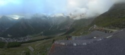 Archived image Webcam Saas-Fee: Hannig Mountain 00:00