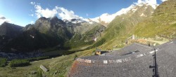Archiv Foto Webcam Blick vom Hannig auf Saas-Fee 02:00