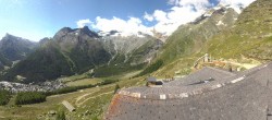 Archiv Foto Webcam Blick vom Hannig auf Saas-Fee 04:00