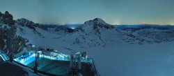 Archived image Webcam Panoramic view over the Dachstein Glacier 23:00