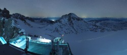 Archived image Webcam Panoramic view over the Dachstein Glacier 23:00