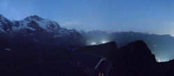 Archiv Foto Webcam Wengen: Bergstation Lauberhorn 23:00