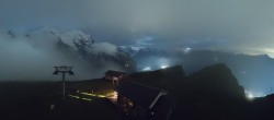 Archiv Foto Webcam Wengen: Bergstation Lauberhorn 23:00