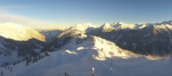 Archiv Foto Webcam Silvretta Montafon: Panoramablick Nova Stoba 08:00