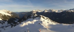 Archiv Foto Webcam Silvretta Montafon: Panoramablick Nova Stoba 07:00