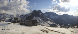 Archiv Foto Webcam Warth Schröcken: Saloboerjet Bergstation 17:00