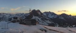 Archiv Foto Webcam Warth Schröcken: Saloboerjet Bergstation 19:00