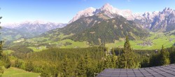 Archived image Webcam Werfenweng: View panoramic restaurant 09:00