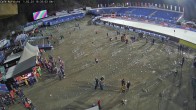 Archiv Foto Webcam Willingen: Auslauf der Mühlenkopfschanze und Zuschauerbereich 18:00