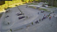 Archiv Foto Webcam Willingen: Auslauf der Mühlenkopfschanze und Zuschauerbereich 17:00