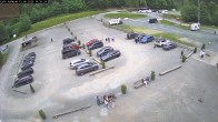 Archiv Foto Webcam Willingen: Auslauf der Mühlenkopfschanze und Zuschauerbereich 13:00