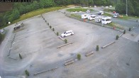 Archiv Foto Webcam Willingen: Auslauf der Mühlenkopfschanze und Zuschauerbereich 19:00