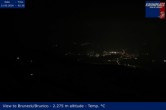 Archiv Foto Webcam Kronplatz: Sicht auf Bruneck 01:00