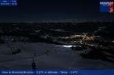 Archiv Foto Webcam Kronplatz: Sicht auf Bruneck 23:00