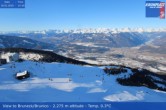 Archiv Foto Webcam Kronplatz: Sicht auf Bruneck 13:00