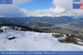 Archiv Foto Webcam Kronplatz: Sicht auf Bruneck 13:00