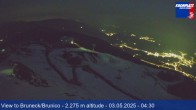 Archiv Foto Webcam Kronplatz: Sicht auf Bruneck 03:00
