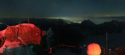 Archiv Foto Webcam Panoramablick Zugspitze 23:00