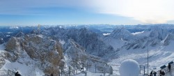 Archiv Foto Webcam Panoramablick Zugspitze 09:00