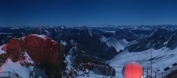 Archiv Foto Webcam Panoramablick Zugspitze 01:00