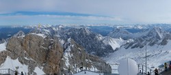 Archiv Foto Webcam Panoramablick Zugspitze 13:00