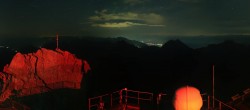 Archiv Foto Webcam Panoramablick Zugspitze 23:00