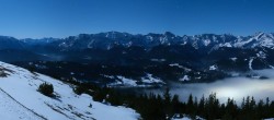 Archiv Foto Webcam Garmisch: Panoramablick Wank 23:00