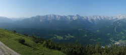 Archiv Foto Webcam Garmisch: Panoramablick Wank 07:00