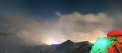 Archiv Foto Webcam Tignes: Bergstation Tovière 23:00