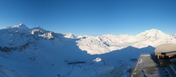 Archiv Foto Webcam Tignes: Bergstation Tovière 07:00