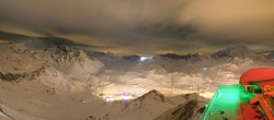 Archiv Foto Webcam Tignes: Bergstation Tovière 19:00