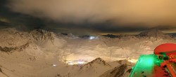 Archiv Foto Webcam Tignes: Bergstation Tovière 21:00