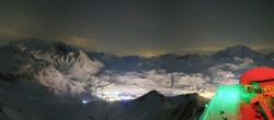 Archiv Foto Webcam Tignes: Bergstation Tovière 23:00