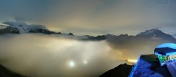 Archiv Foto Webcam Tignes: Bergstation Tovière 03:00