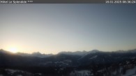 Archiv Foto Webcam Crans Montana: Hotel Le Splendide 07:00