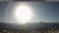 Archiv Foto Webcam Crans Montana: Hotel Le Splendide 09:00